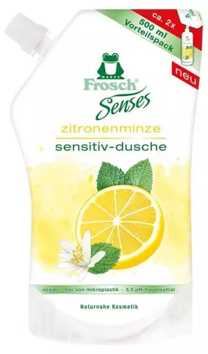 Frosch EKO Senses Gel doccia Citron mint - cartuccia di ricambio 500ml