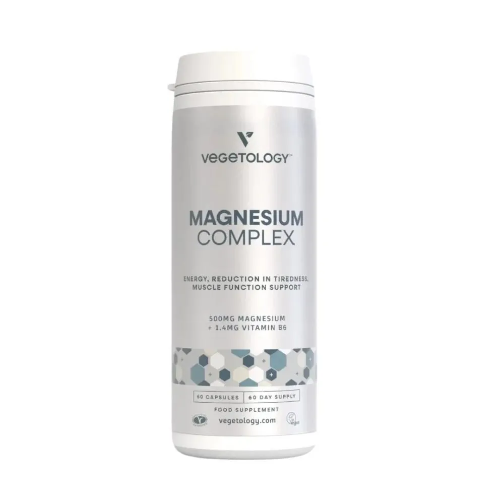 Vegetology Complesso di magnesio e vitamina B6, 60 capsule