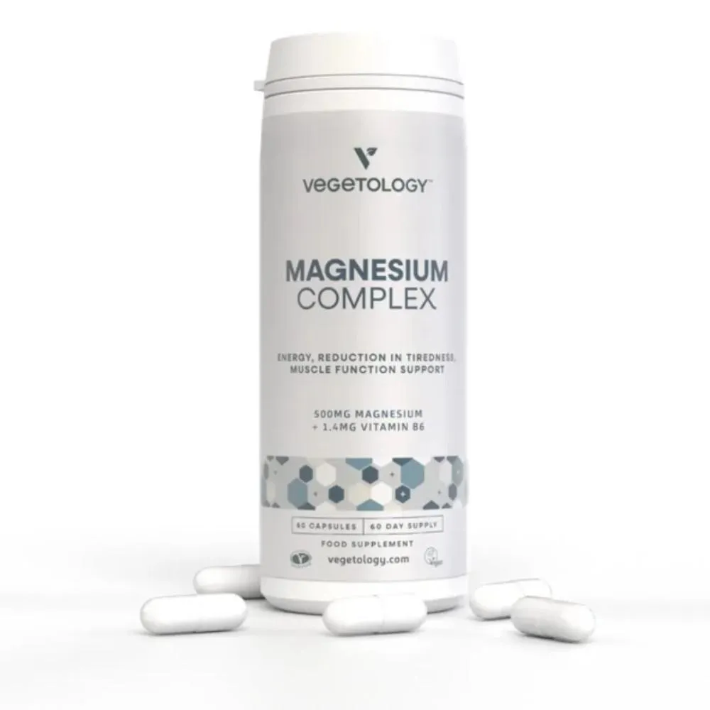 Vegetology Complesso di magnesio e vitamina B6, 60 capsule
