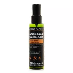 laSaponaria Spray attivo anti-crespo per capelli con acidi della frutta AHA (100 ml) - per un condizionamento e una lucentezza facili da ottenere