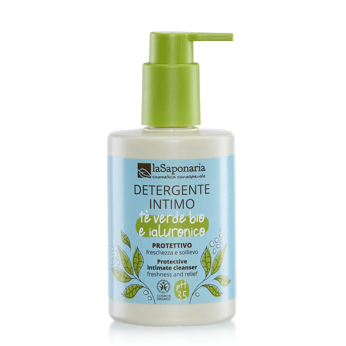laSaponaria Gel detergente intimo protettivo con tè verde BIO (250 ml) - adatto dopo il parto e durante le mestruazioni