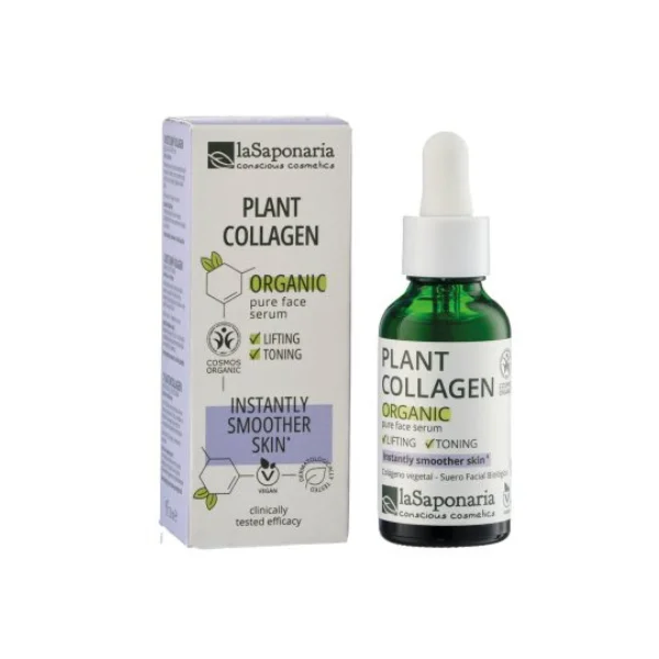 laSaponaria Siero viso - Collagene vegetale BIO (30 ml) - per una pelle più liscia e più soda