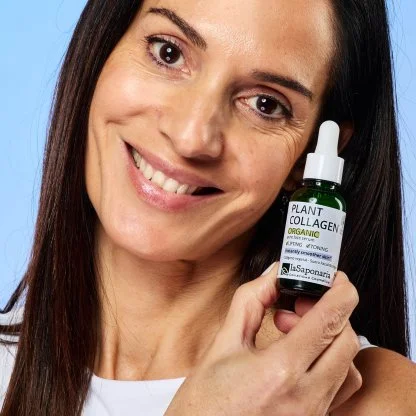 laSaponaria Siero viso - Collagene vegetale BIO (30 ml) - per una pelle più liscia e più soda