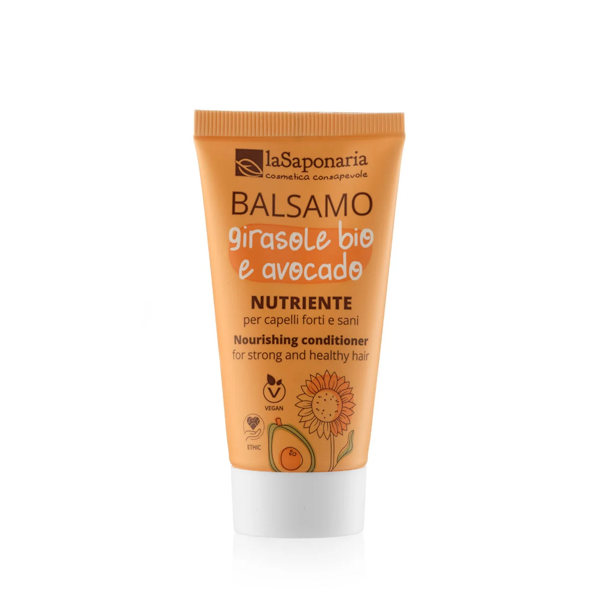 laSaponaria Balsamo nutriente al girasole e avocado per capelli secchi e danneggiati 30 ml