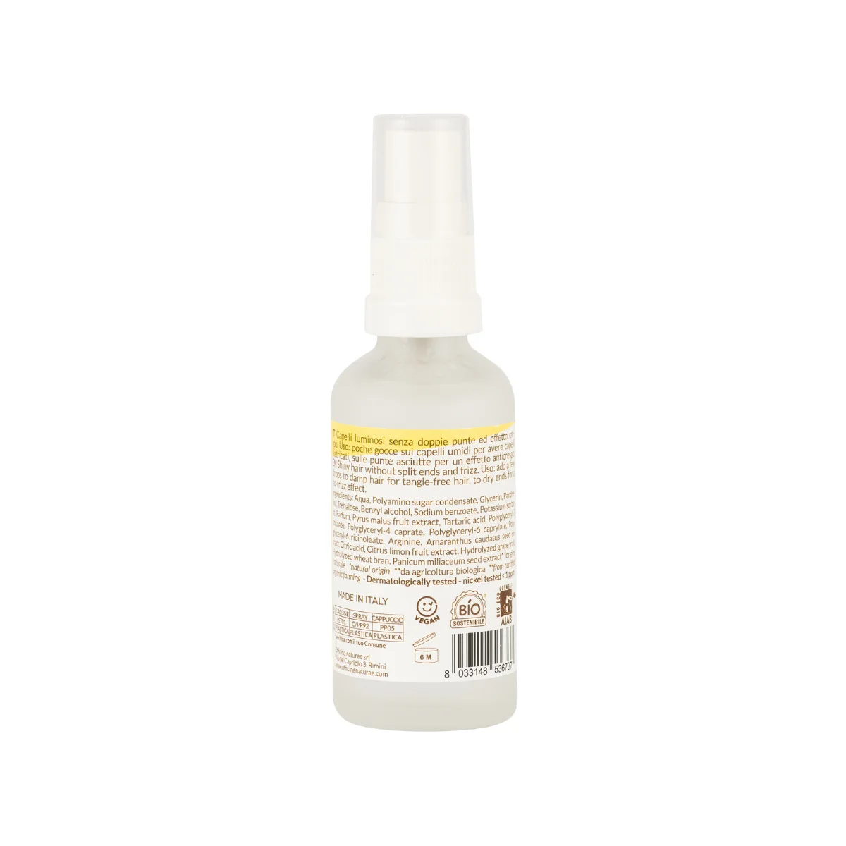 Officina Naturae Cristalli liquidi per capelli luminosi e setosi (50 ml) - eliminano le doppie punte e l'effetto crespo