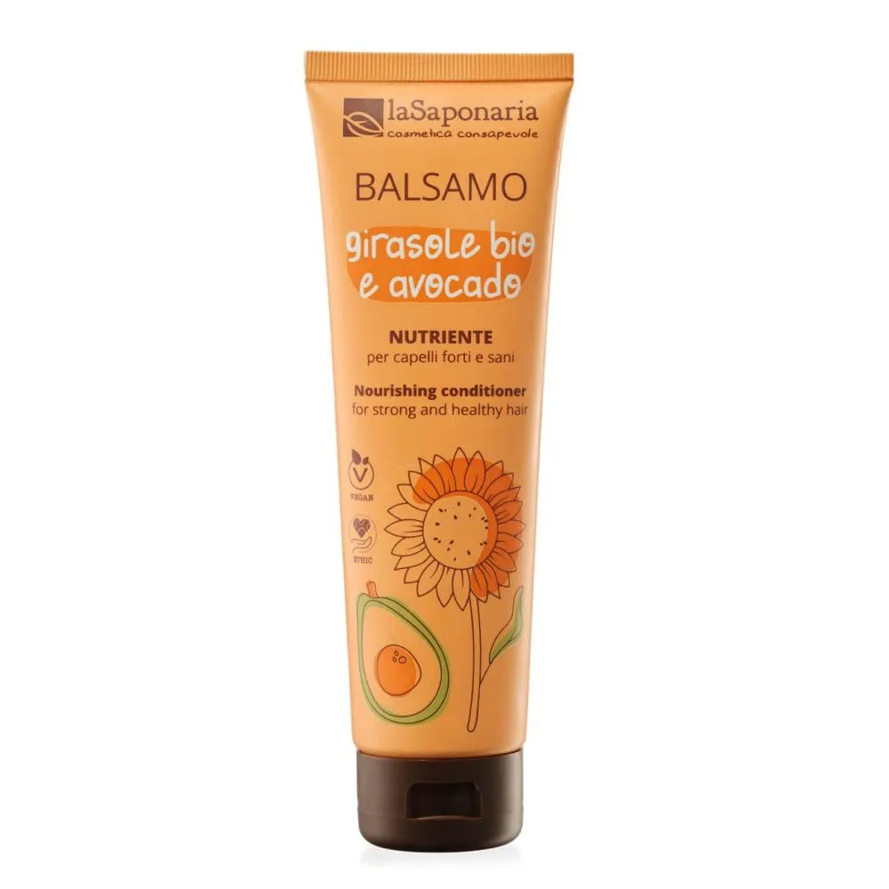 laSaponaria Balsamo nutriente con girasole e avocado per capelli secchi e danneggiati - 150 ml