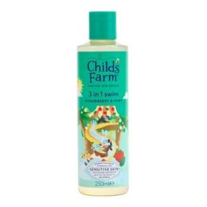Gel doccia, shampoo e balsamo 3in1 dopo il bagno fragola e menta 250 ml