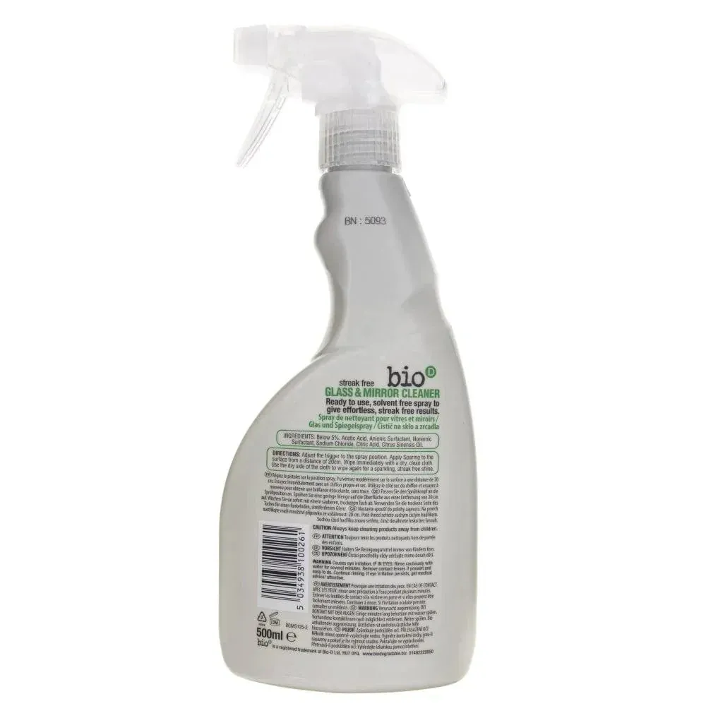 Bio-D Detergente per vetri e specchi (500 ml)