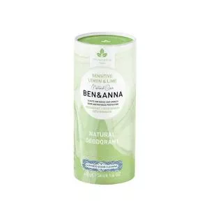 Ben & Anna Deodorante solido Sensitive (40 g) - Limone e Lime - senza bicarbonato di sodio