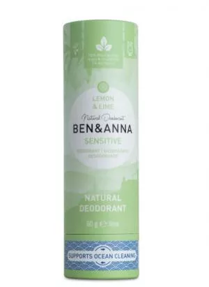 Ben & Anna Deodorante Sensitive (60 g) - Limone e lime