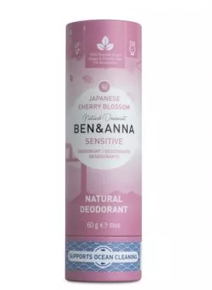 Ben & Anna Deodorante solido Sensitive (60 g) - Fiori di ciliegio