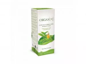 Organyc Gel doccia bio per pelli sensibili e igiene intima con tea tree, 250 ml