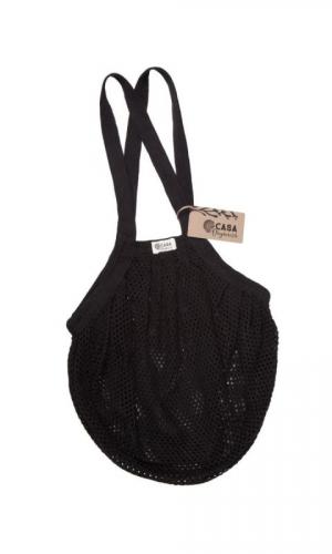 Borsa a rete con piccole maglie - nero