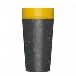 Circular Cup (340 ml) - nero/giallo senape - da bicchieri di carta usa e getta