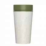 Circular Cup (340 ml) - crema/verde - da bicchieri di carta usa e getta