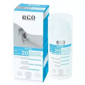 Eco Cosmetics Protezione solare neutra senza profumo SPF 20 BIO (100ml)