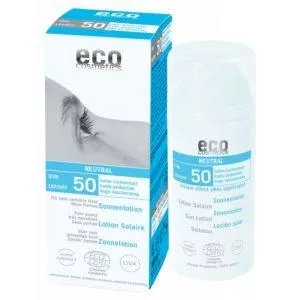 Eco Cosmetics Protezione solare neutra senza profumo SPF 50 BIO (100ml)