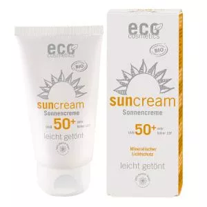 Eco Cosmetics Protezione solare SPF 50 BIO (75 ml) - leggermente colorato