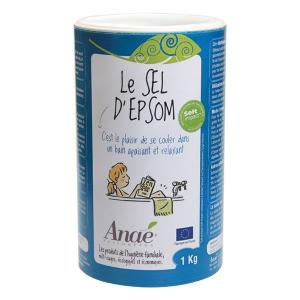 Anaé di sale di Epsom (1 kg) - per bagno, scrub e giardino