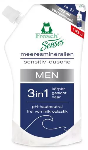 Frosch EKO Senses Men's Shower Gel 3in1 - ricarica (500 ml)