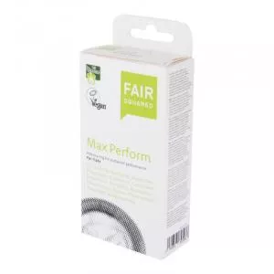 Fair Squared Preservativo Max Perform (10 pezzi) - vegano e del commercio equo e solidale