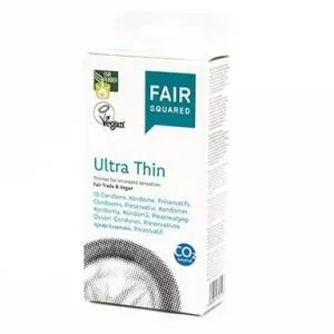 Fair Squared Preservativo Ultra Sottile (10 pezzi) - vegano e del commercio equo e solidale