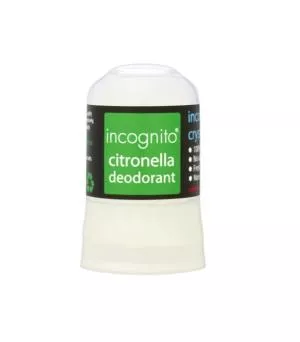 Incognito Citronela deodorante protettivo ai cristalli (50 ml) - non profuma di insetti fastidiosi