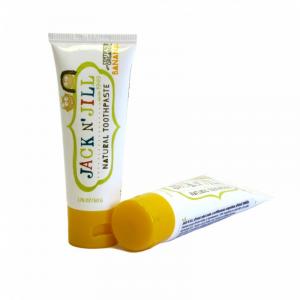 Dentifricio per bambini - banana BIO (50 g) - senza fluoro, con estratto di calendula biologico