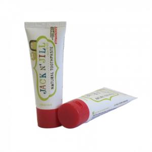 Dentifricio per bambini - fragola BIO (50 g) - senza fluoro, con estratto di calendula biologico