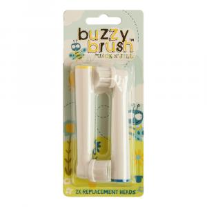 Testine di ricambio per spazzolino elettrico Buzzy Brush (2 pezzi) - per spazzolino interattivo con 3 tipi di melodie