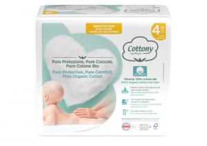 Pannolini usa e getta in cotone biologico 7-18 kg