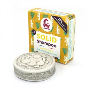 Shampoo rigido per capelli normali - argilla bianca e verde (70 g)