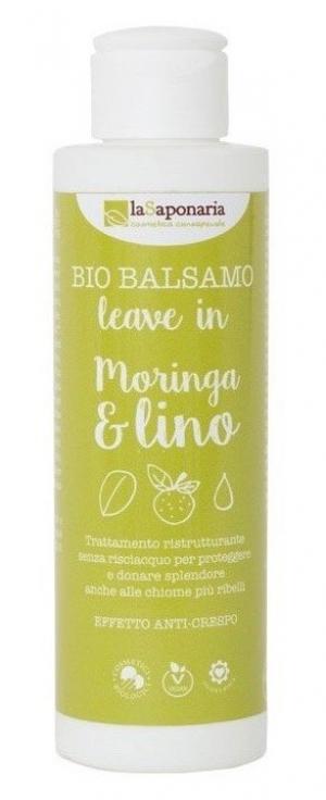 Balsamo senza risciacquo con moringa e olio di lino BIO (150 ml)