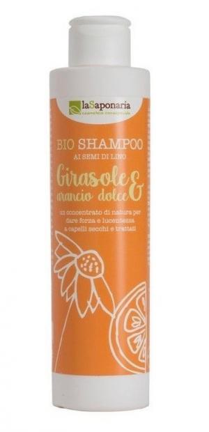 Shampoo con girasole e arancia dolce BIO (200 ml)