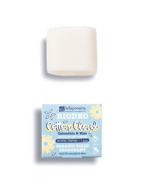 Deodorante solido Cotton Cloud BIO (40 g) - senza profumo e bicarbonato di sodio