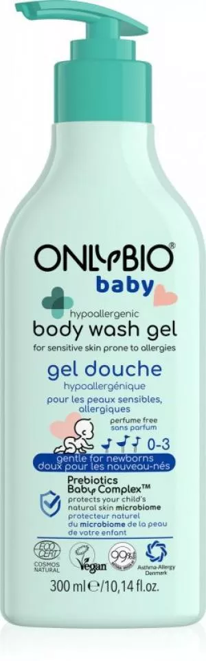 OnlyBio Lavaggio ipoallergenico per bambini (300 ml) - adatto a chi soffre di allergie e agli atopici