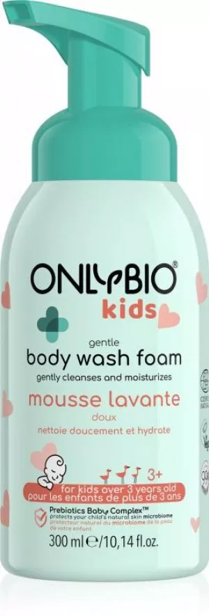 OnlyBio Schiuma detergente delicata per bambini dai 3 anni (300 ml) - con un profumo delicato