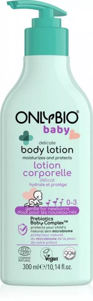 OnlyBio Latte corpo delicato per bambini (300 ml) - per neonati e bambini più grandi