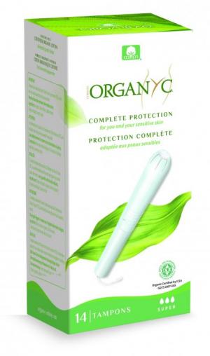 Tamponi con applicatore Super (14 pezzi) - 100% bio-cotone, 3 gocce