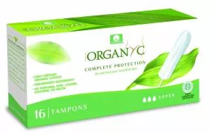 Organyc Super Tamponi (16 pezzi) - 100% cotone organico, 3 gocce