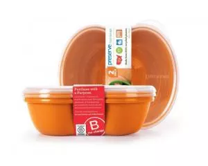Preserve Scatola degli snack (2 pezzi) - arancione - in plastica riciclata al 100