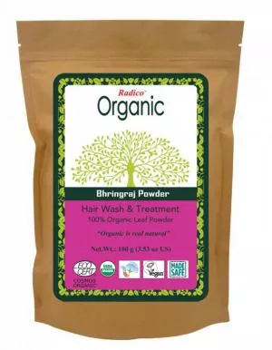 Radico Trattamento a base di erbe BIO (100 g) - Bhringraj - per la crescita dei capelli