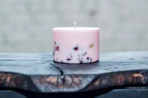 TL Candles Candela con profumo di rosa e miele S