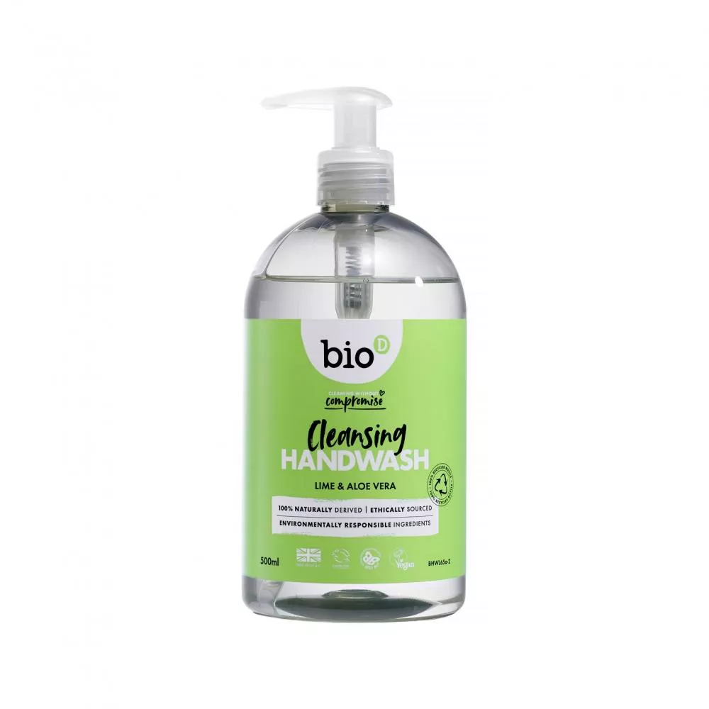 Bio-D Sapone liquido per le mani all'aloe vera e lime (500 ml)