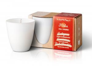 Set - 1x candela (130 g) 2x riempimento - fiore darjeeling - puoi fare altre due candele a casa