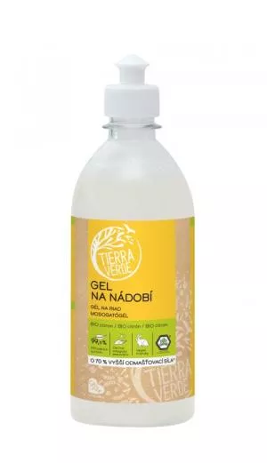 Tierra Verde Gel per lavastoviglie con olio di limone biologico (500 ml)