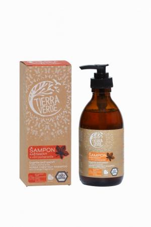 Shampoo alla castagna per rafforzare i capelli con arancia (230 ml)