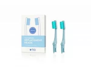 TIO Testine di ricambio per spazzolino (ultra soft) (2 pezzi) - blu ghiaccio