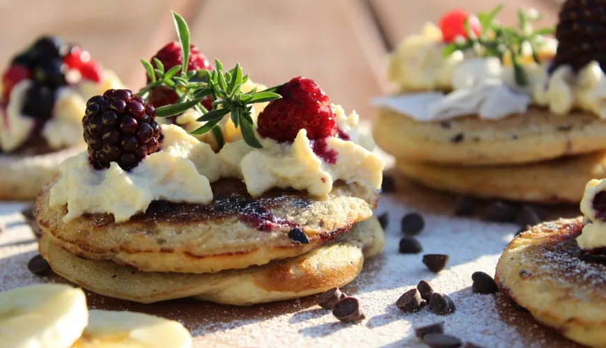 Pancake senza glutine bilanciati e pieni di energia