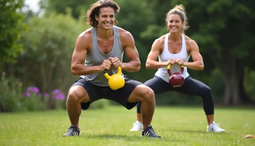 Il goblet squat è un esercizio che migliora la tecnica dello squat, anche quando ti alleni a casa.